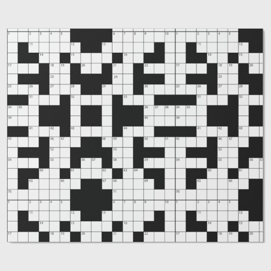 Crossword Puzzle Cadeaupapier (Vlak)