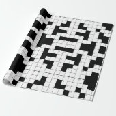 Crossword Puzzle Cadeaupapier (Uitgerold)