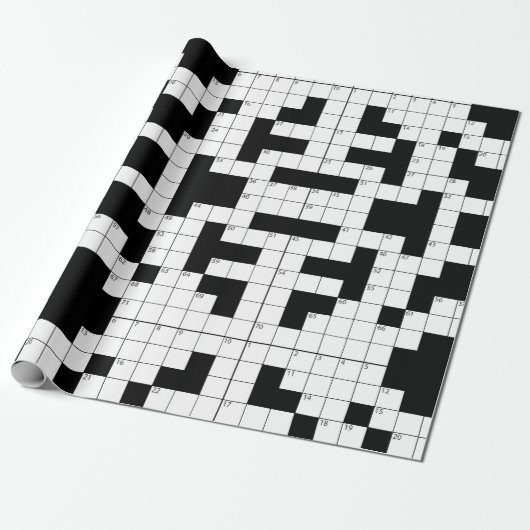 Crossword Puzzle Cadeaupapier (Uitgerold)