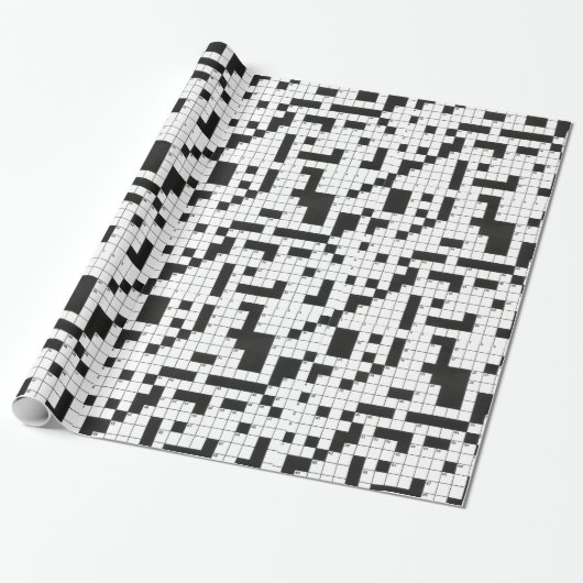 Crossword Puzzle Cadeaupapier (Uitgerold)