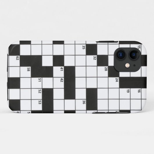 Crossword Puzzle Case-Mate iPhone Case (Achterkant (horizontaal))