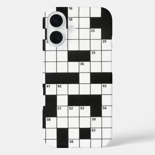 Crossword Puzzle Case-Mate iPhone Case (Achterkant)