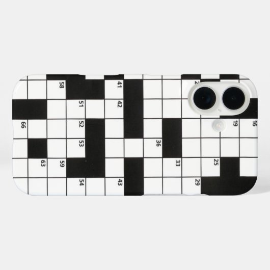 Crossword Puzzle Case-Mate iPhone Case (Achterkant (horizontaal))
