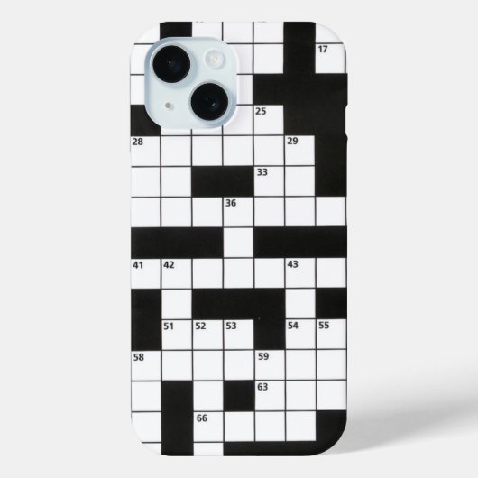 Crossword Puzzle Case-Mate iPhone Case (Achterkant)