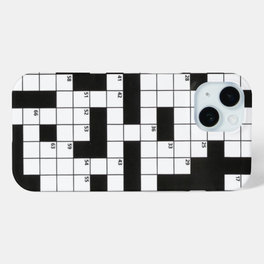 Crossword Puzzle Case-Mate iPhone Case (Achterkant (horizontaal))