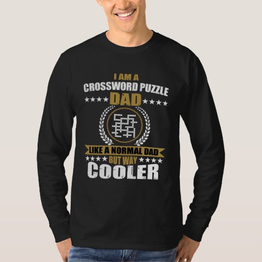 Crossword Puzzle Dad Saying For Men T-shirt (Voorkant)