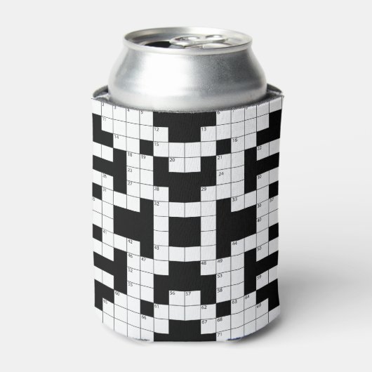 Crossword Puzzle Design Beverage Koelbox Blikjeskoeler (Blikje Voorkant)