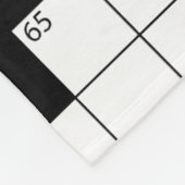 Crossword Puzzle Design Fleece Blanket (Hoek)