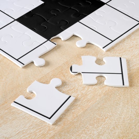 Crossword Puzzle Design Jigzaag Puzzle Legpuzzel (Zijkant)