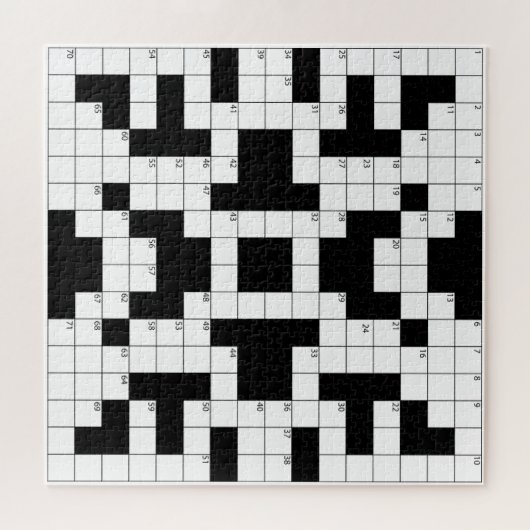 Crossword Puzzle Design Jigzaag Puzzle Legpuzzel (Horizontaal)