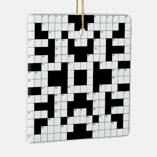 Crossword Puzzle Design Ornament (Rechts)