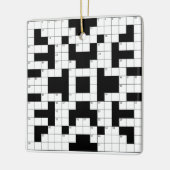 Crossword Puzzle Design Ornament (Links)