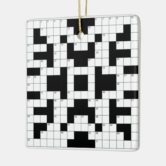 Crossword Puzzle Design Ornament (Links)