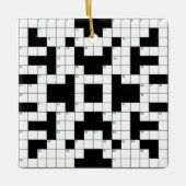 Crossword Puzzle Design Ornament (Voorkant)