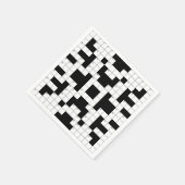 Crossword Puzzle Design Paper Napkin Servet (Hoek)
