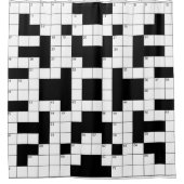 Crossword Puzzle Design Shower Curtain Douchegordijn (Voorkant)