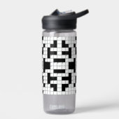 Crossword Puzzle Design Water Fles (Links)