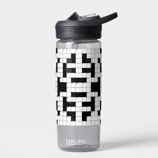 Crossword Puzzle Design Water Fles (Links)