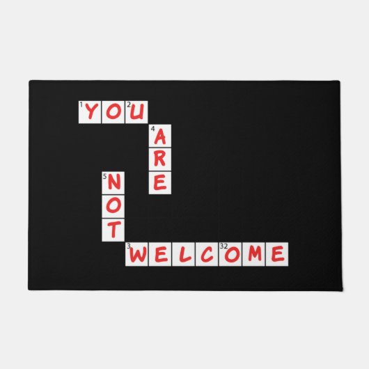 Crossword Puzzle-deur — Mat (Voorkant)