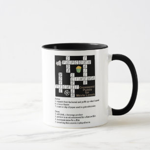 Crossword Puzzle for Movie Lovers Mug Mok