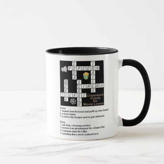 Crossword Puzzle for Movie Lovers Mug Mok (Rechts)
