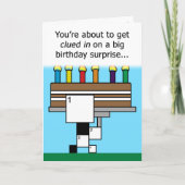 Crossword Puzzle Happy Birthday-kaart (9x9 Grid) Kaart (Voorkant)