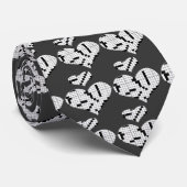 Crossword Puzzle Heart Stropdas (Opgerold)