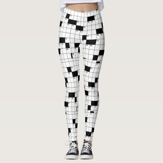 Crossword Puzzle Leggings (Voorkant)