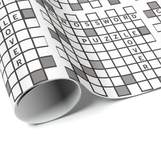 Crossword Puzzle Lover Cadeaupapier (Rol Hoek)