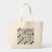 Crossword Puzzle Lover Grote Tote Bag (Voorkant)