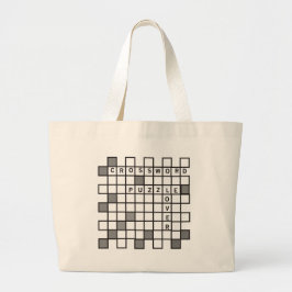 Crossword Puzzle Lover Grote Tote Bag