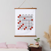 Crossword Puzzle Lover Hangend Wandkleed (Slaapkamer)