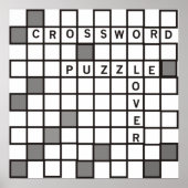 Crossword Puzzle Lover Poster (Voorkant)