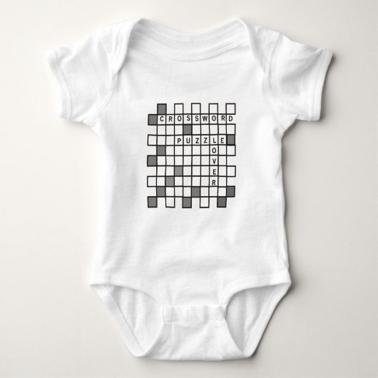 Crossword Puzzle Lover Romper (Voorkant)