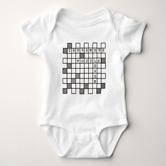 Crossword Puzzle Lover Romper (Voorkant)