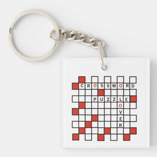 Crossword puzzle Lover Sleutelhanger (voorkant)