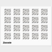 Crossword Puzzle Lover Vierkante Sticker (Vel)