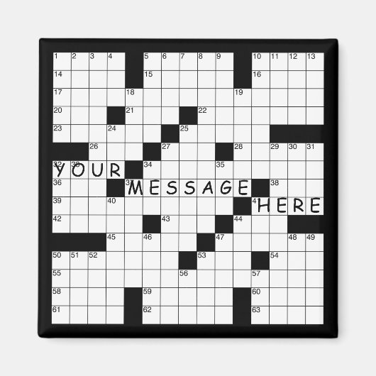 Crossword Puzzle Magneet (Voorkant)