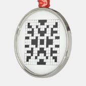 Crossword Puzzle Metalen Ornament (Links)
