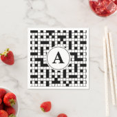 Crossword Puzzle Monogram Servetten (Insitu)