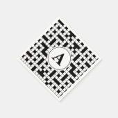Crossword Puzzle Monogram Servetten (Hoek)