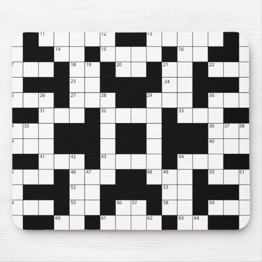 Crossword Puzzle Muismat (Voorkant)