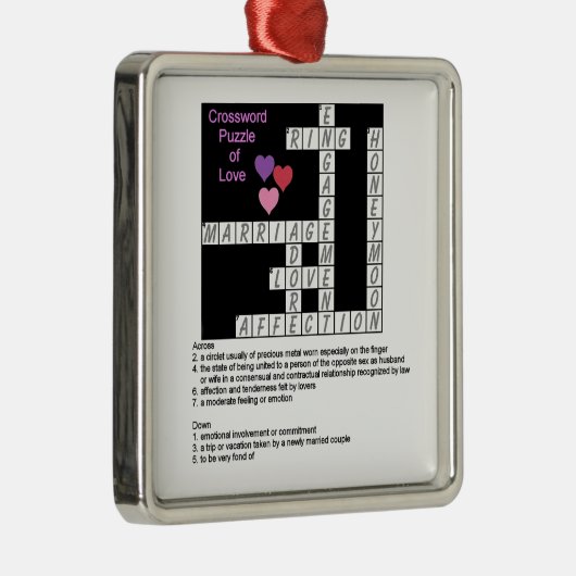 Crossword Puzzle of Love Ornament (Rechts)