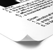 Crossword Puzzle of Love Poster (Hoek)