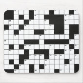 Crossword Puzzle-patroon Muismat (Voorkant)