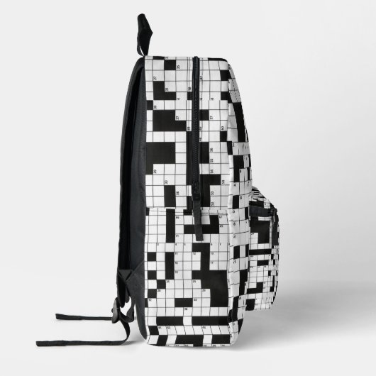 Crossword Puzzle Pattern Bedrukte Rugzak (Links)