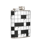 Crossword Puzzle Pattern Heupfles (Rechts)