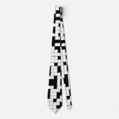 Crossword Puzzle Pattern Stropdas (Voorkant)