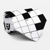 Crossword Puzzle Pattern Stropdas (Opgerold)