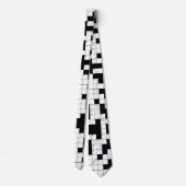 Crossword Puzzle Pattern Stropdas (Achterkant)